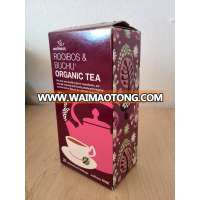 Private label organic Rooibos and buchu tea bags 20's